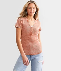 Waffle Knit Henley