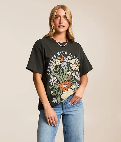 Created With A Purpose Oversized T-Shirt