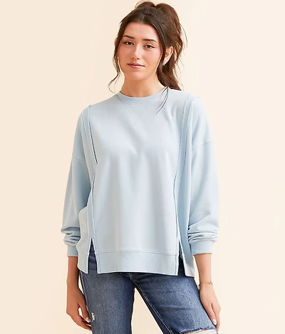 BKE Raw Edge Pullover
