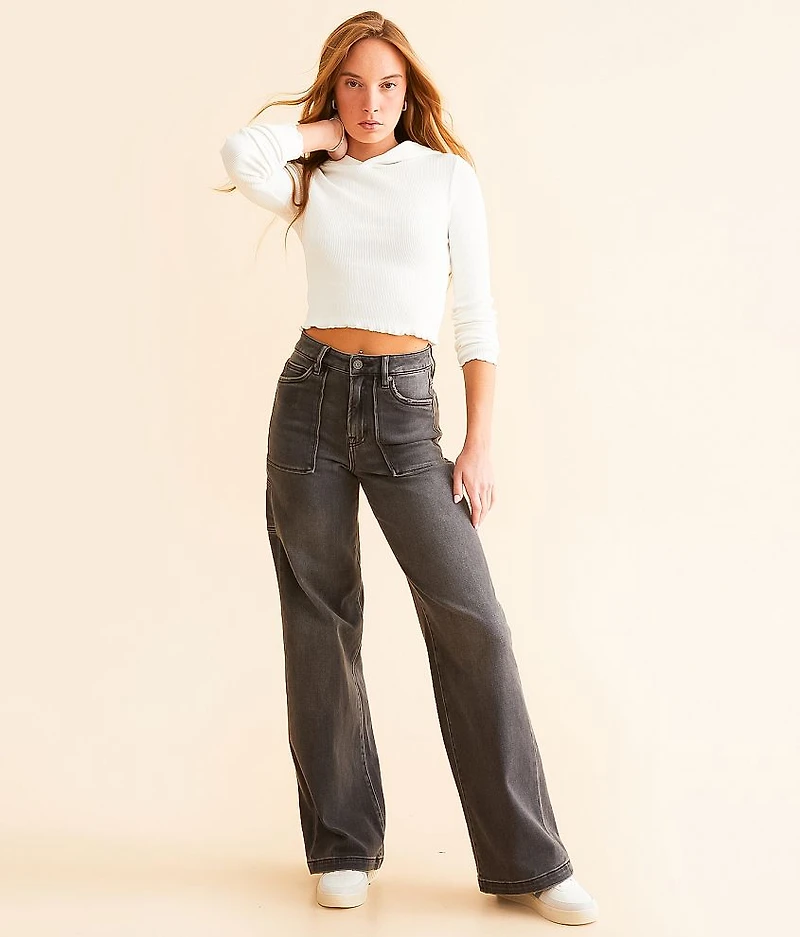 Lettuce Trim Cropped Hoodie