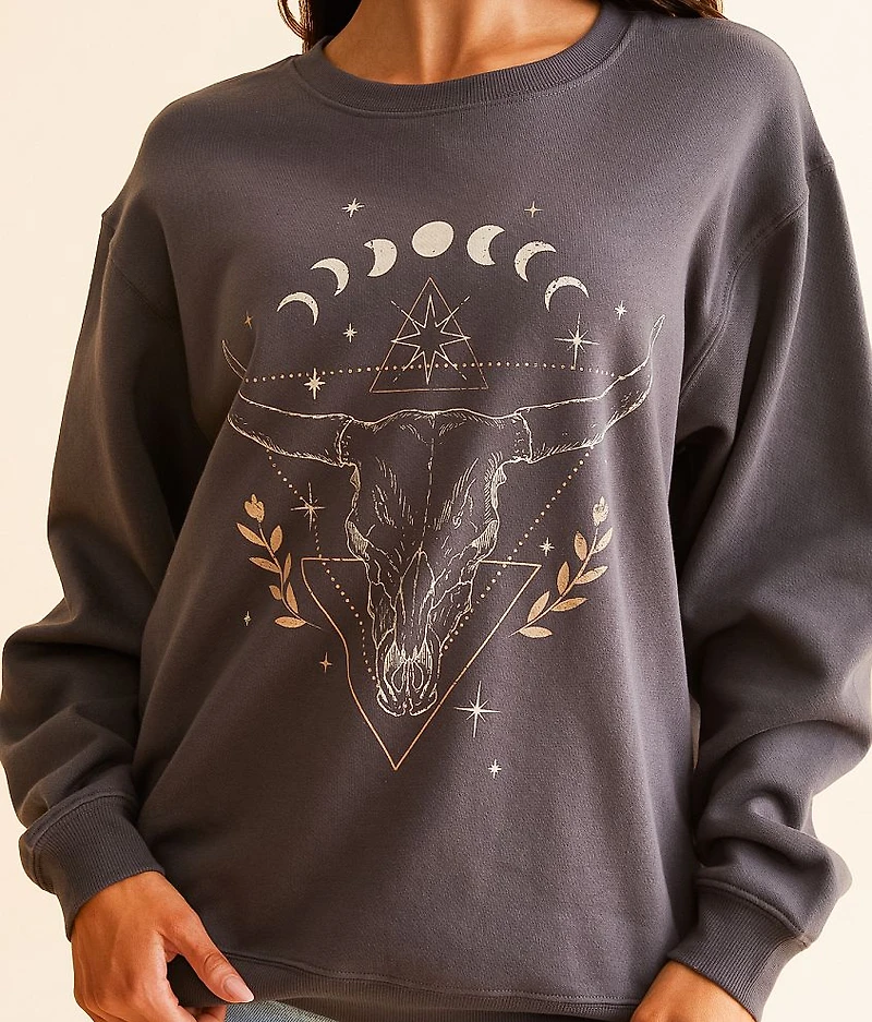 Celestial Steer Head Pullover