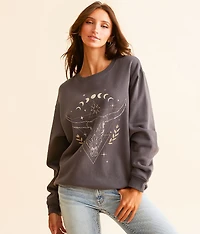 Celestial Steer Head Pullover