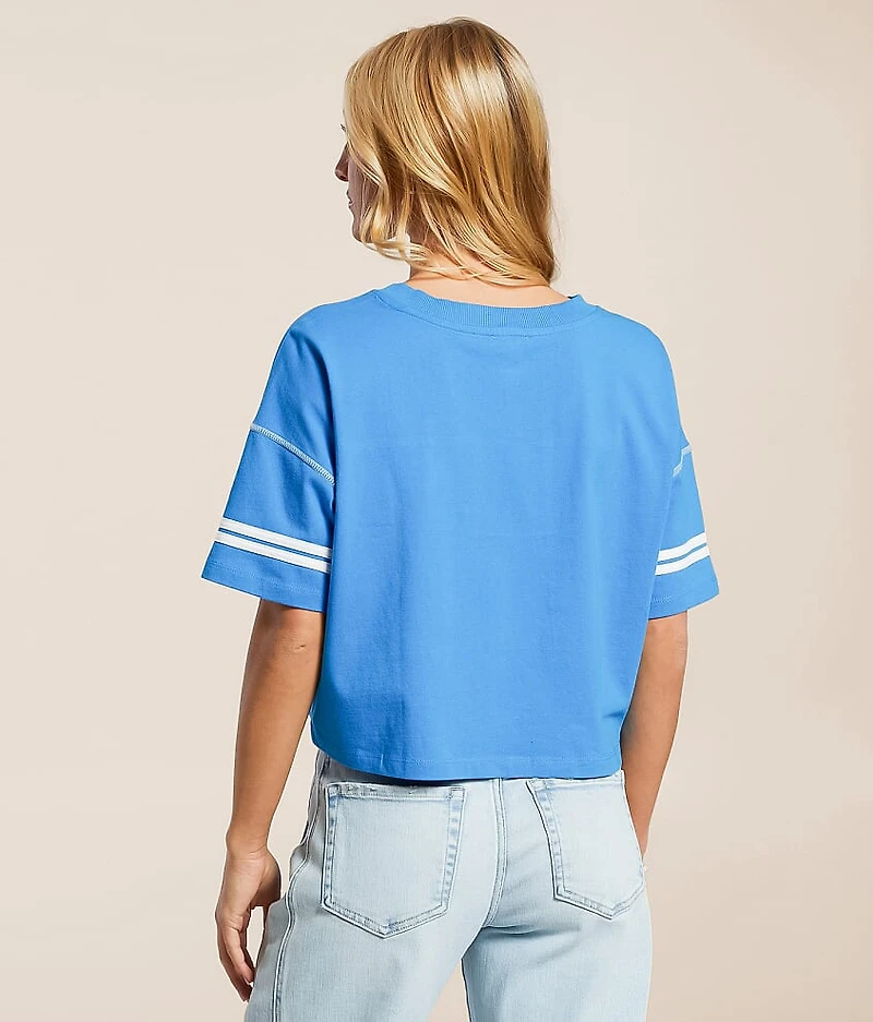 Sport Stripe Cropped T-Shirt