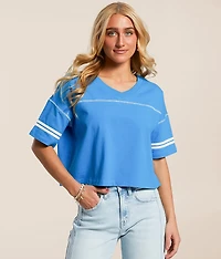 Sport Stripe Cropped T-Shirt
