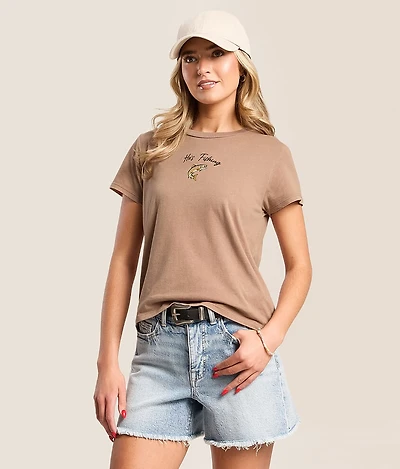 He's Fishing T-Shirt