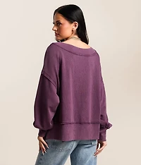 Raw Edge Boxy Pullover