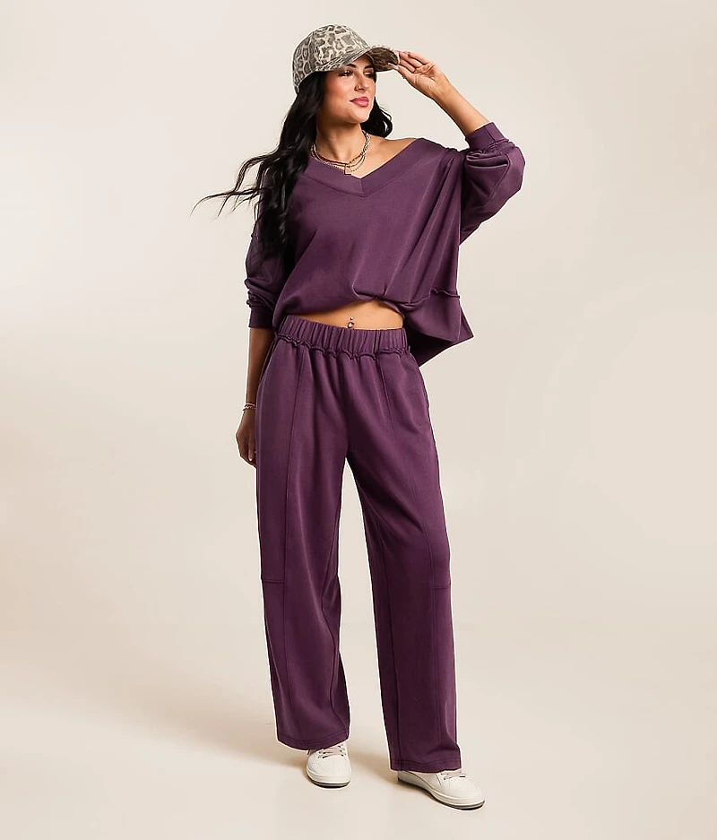 Raw Edge Boxy Pullover