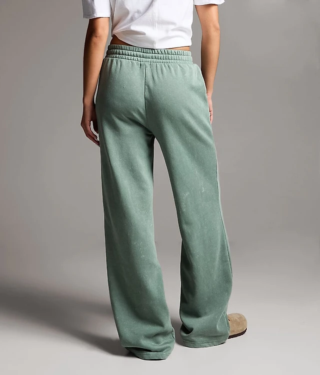 Washed Wide Leg Sweatpant
