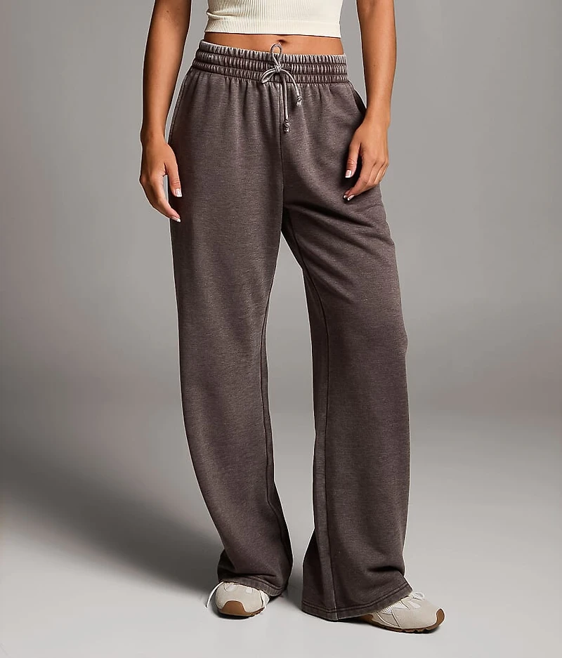 Burnout Wide Leg Sweatpant