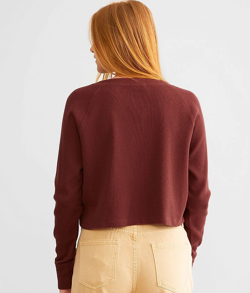 Waffle Knit Henley