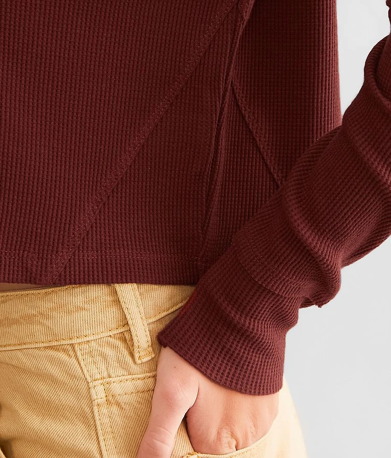 Waffle Knit Henley