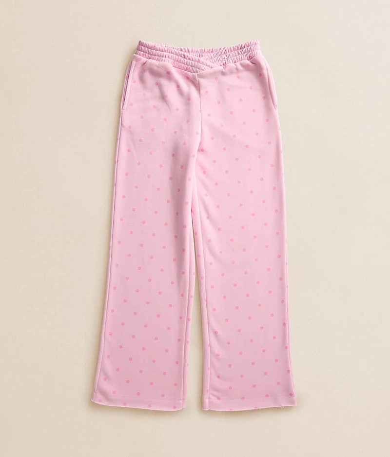Girls - Polka Dot Wide Leg Sweatpant