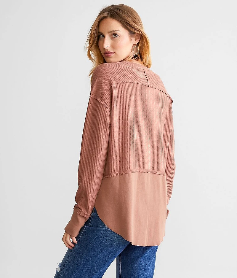 Waffle Knit Top