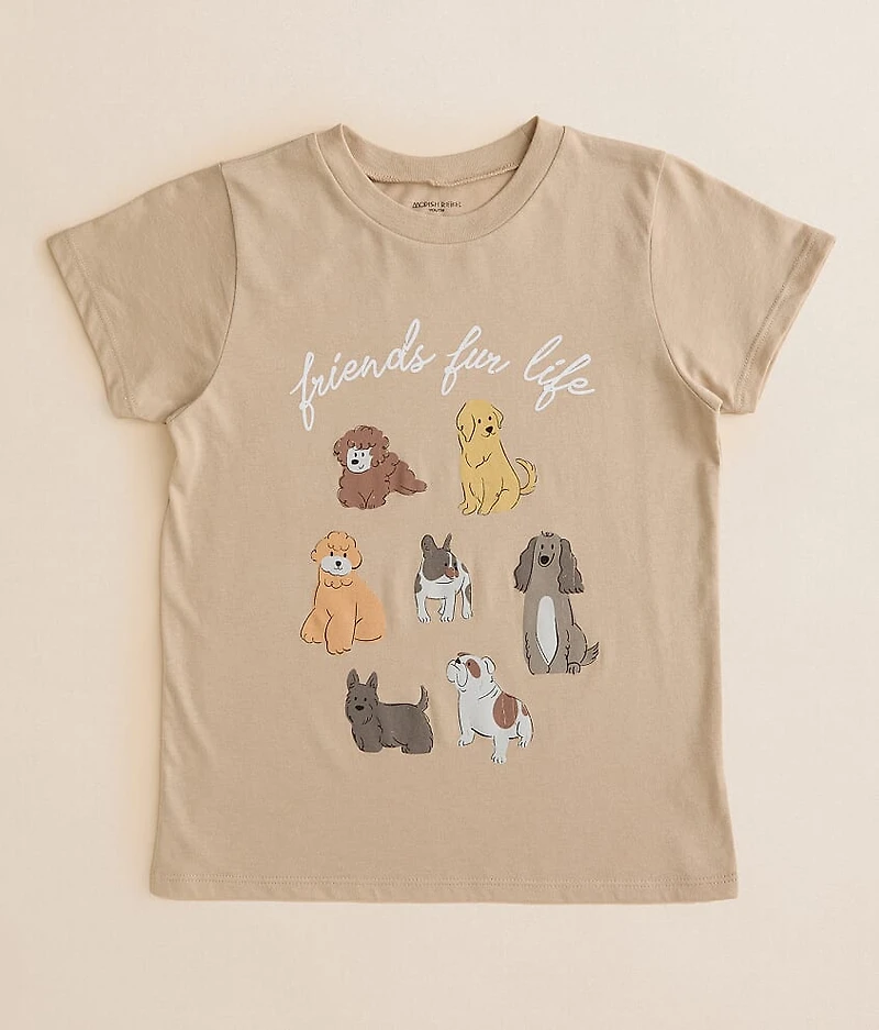 Girls - Modish Rebel Dog Friends T-Shirt