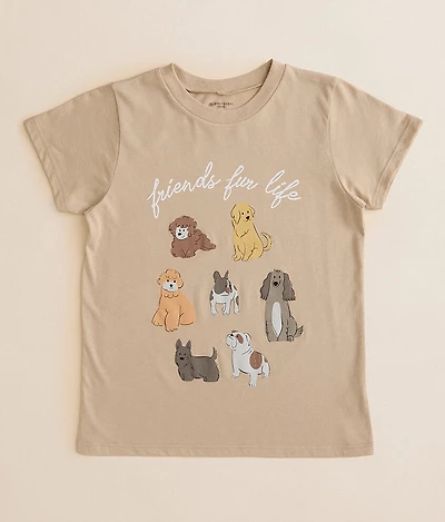 Girls - Modish Rebel Dog Friends T-Shirt