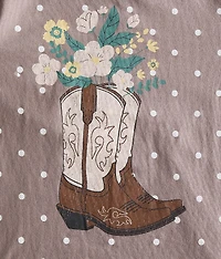 Girls - Cowboy Boot T-Shirt