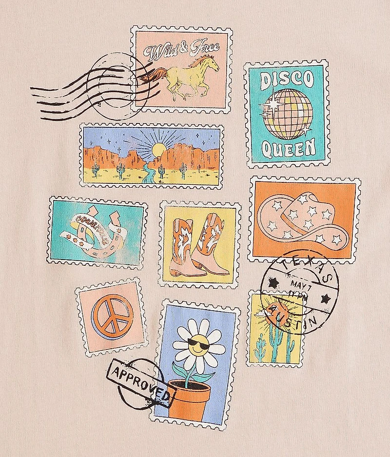 Girls - Western Stamps T-Shirt