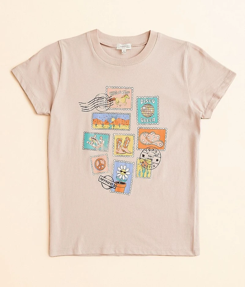 Girls - Western Stamps T-Shirt