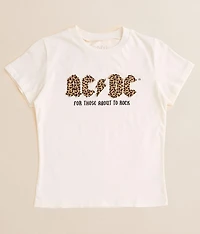 Girls - AC/DC Leopard Band T-Shirt