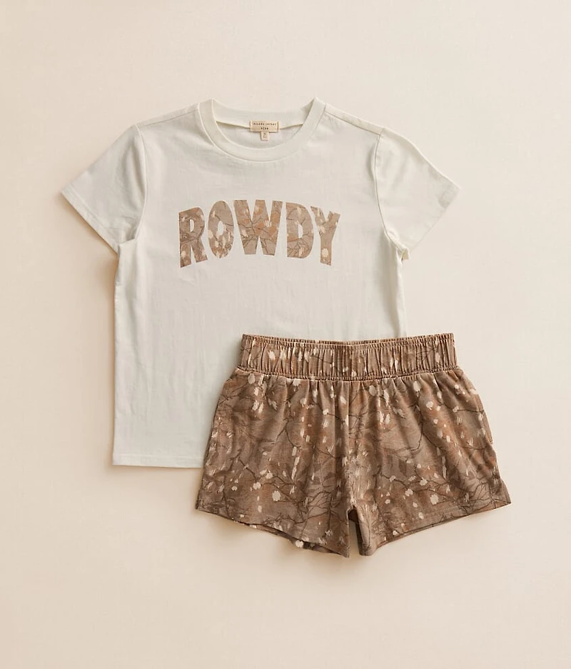 Girls - Rowdy Camo T-Shirt