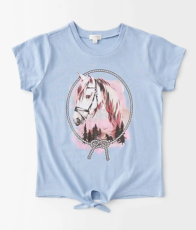 Girls - Front Tie T-Shirt