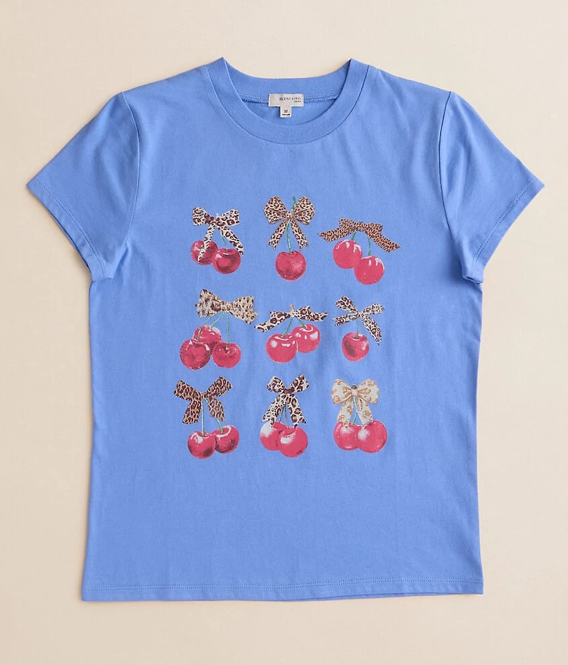 Girls - Cherries & Bows Oversized T-Shirt