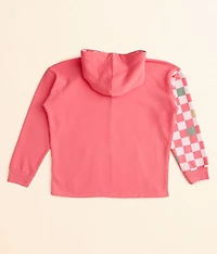 Girls - Checker Hooded Sweatshirt