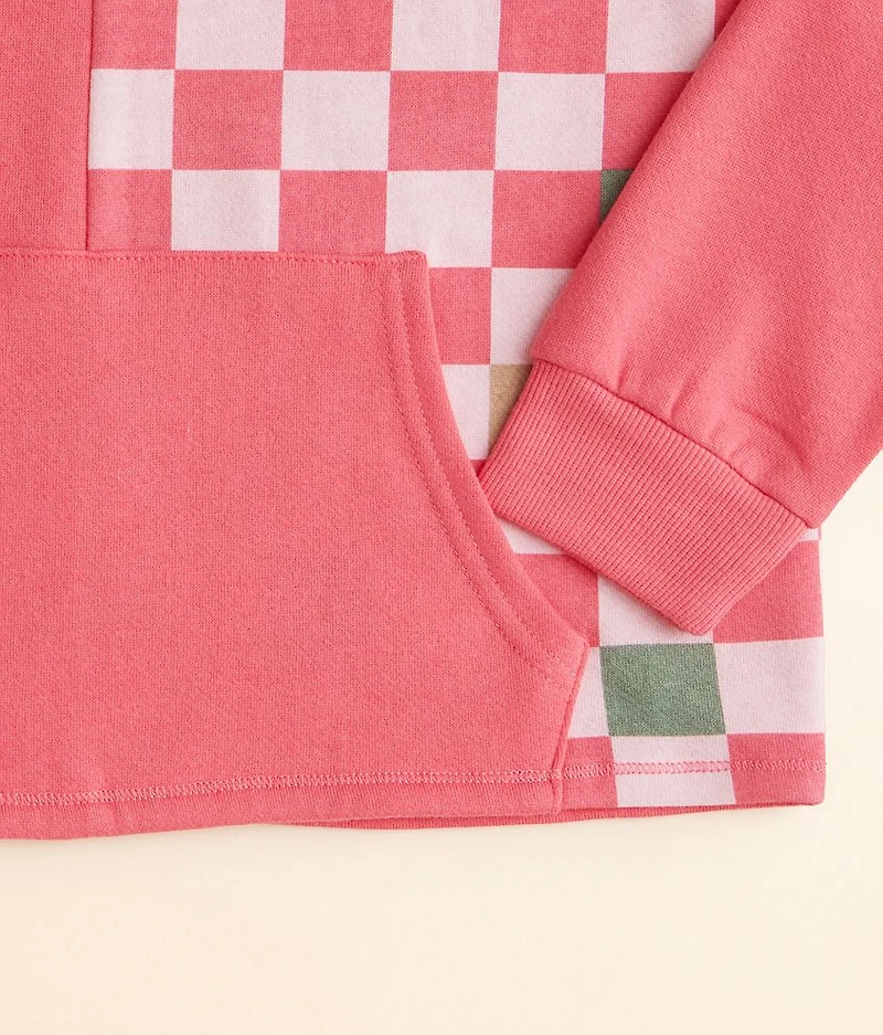 Girls - Checker Hooded Sweatshirt