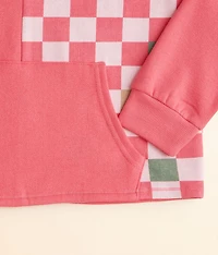 Girls - Checker Hooded Sweatshirt