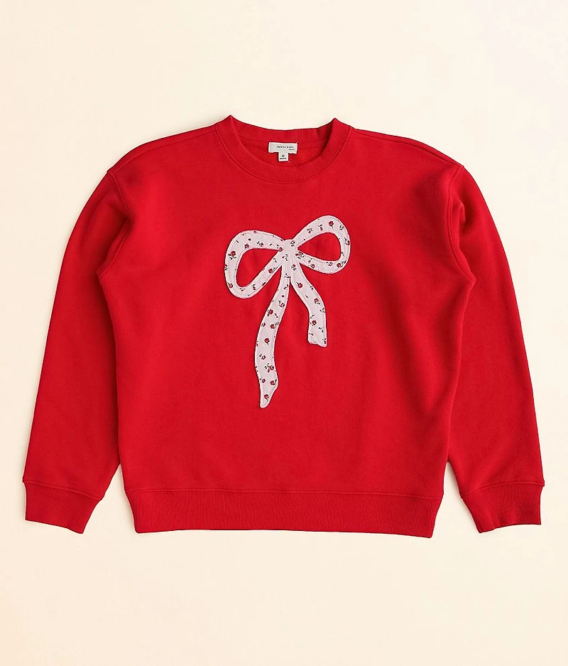 Girls - Floral Bow Pullover