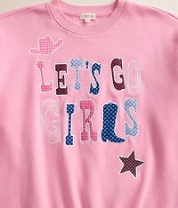 Girls - Let's Go Oversized Pullover