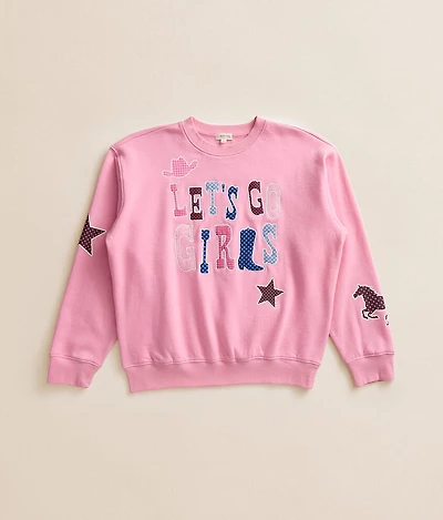 Girls - Let's Go Oversized Pullover