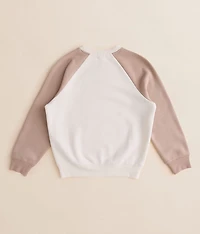 Girls - Floral Raglan Pullover
