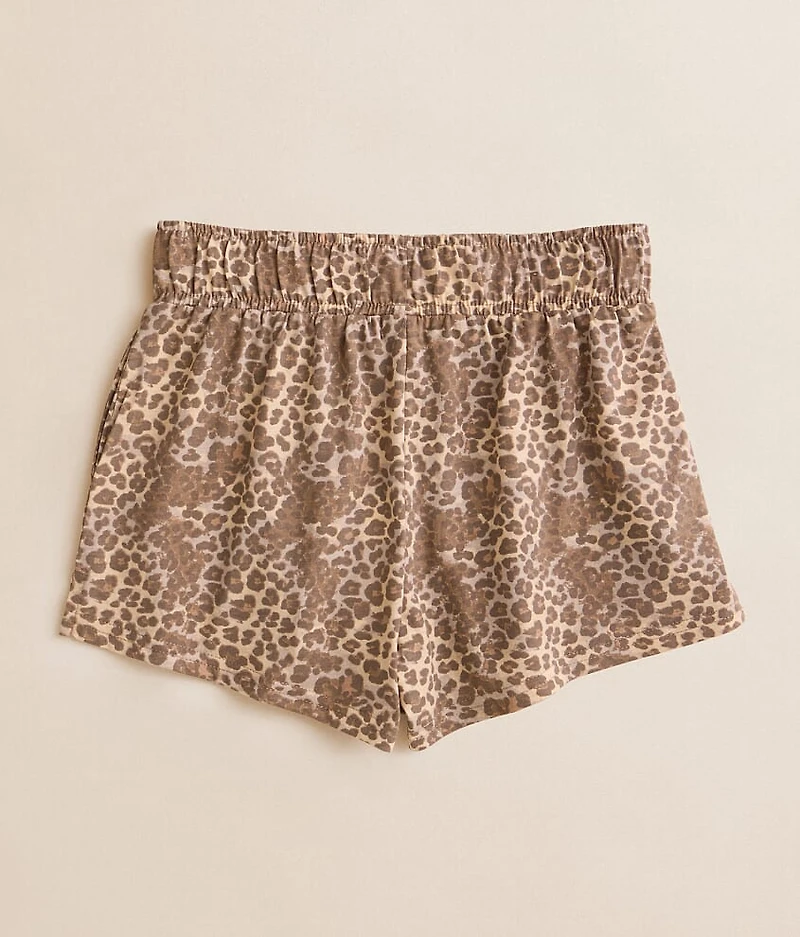 Girls - Washed Leopard Short