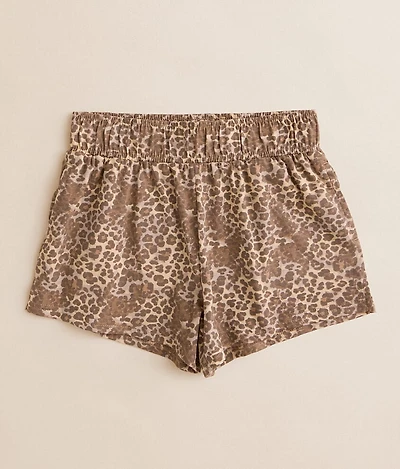 Girls - Washed Leopard Short