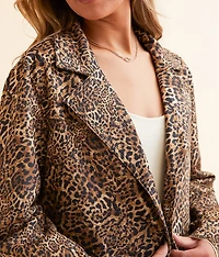 Cheetah Trench Jacket