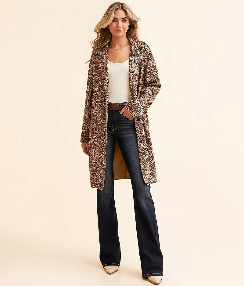 Cheetah Trench Jacket