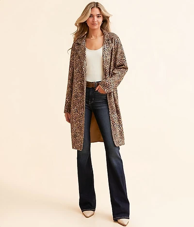Cheetah Trench Jacket