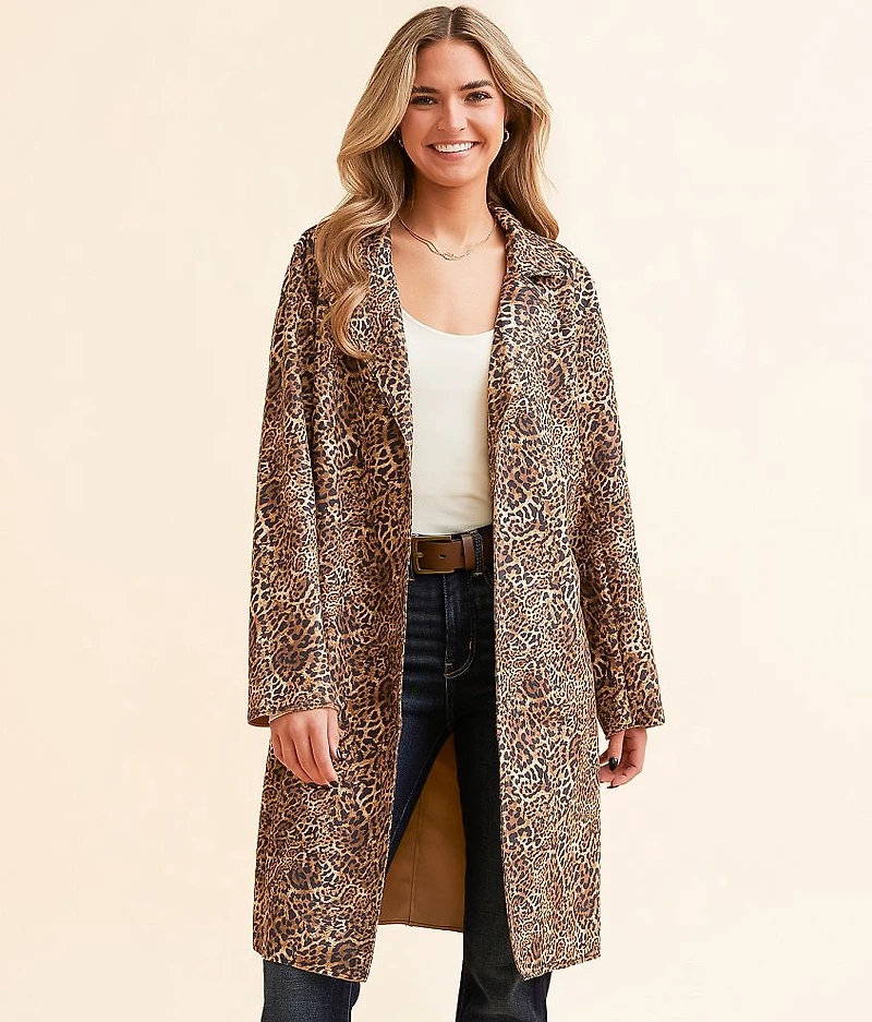 Cheetah Trench Jacket