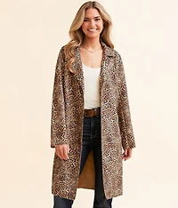 Cheetah Trench Jacket