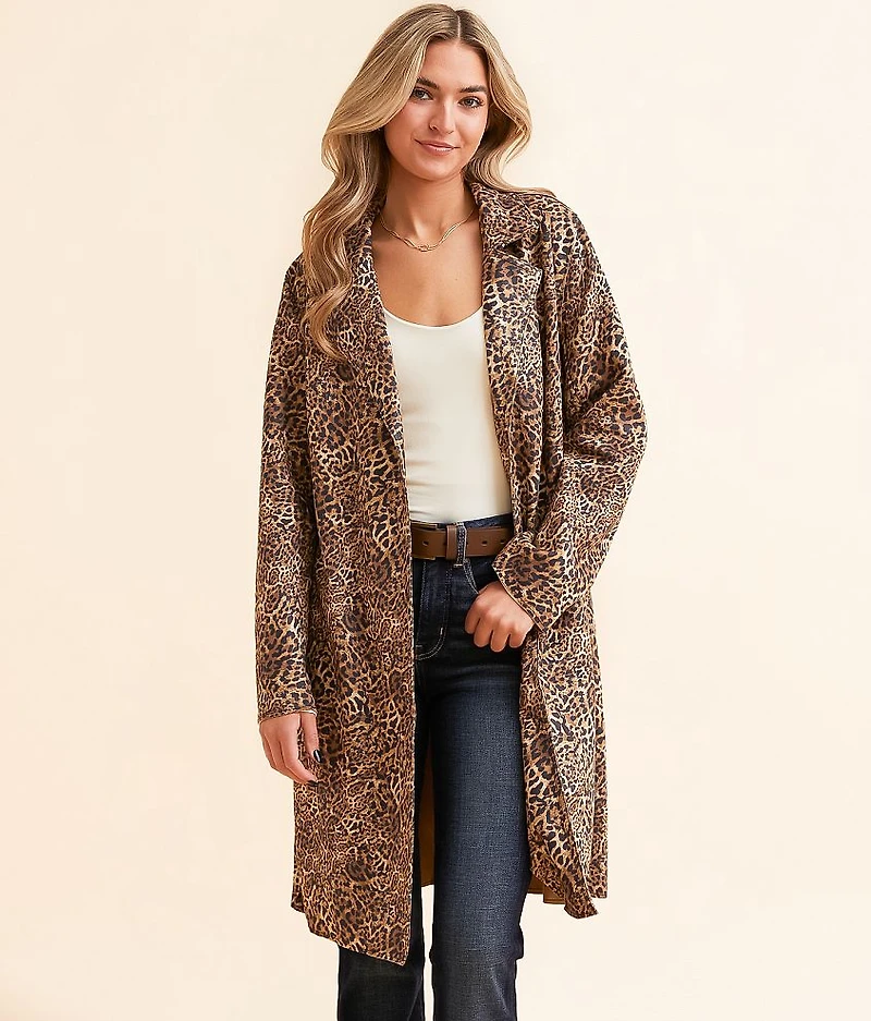 Cheetah Trench Jacket