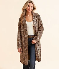 Cheetah Trench Jacket
