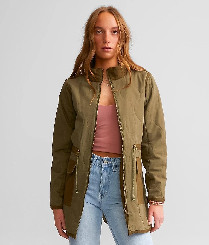 Quilted Ripstop Shacket