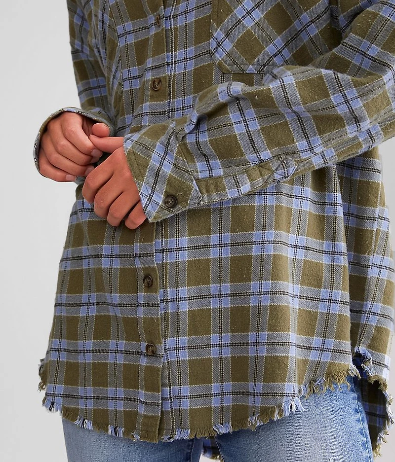 Plaid Boyfriend Flannel Shirt