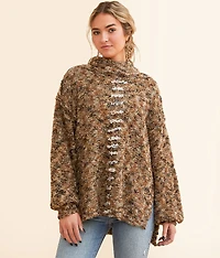 Marled Eyelash Sweater