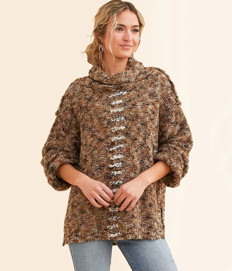 Marled Eyelash Sweater