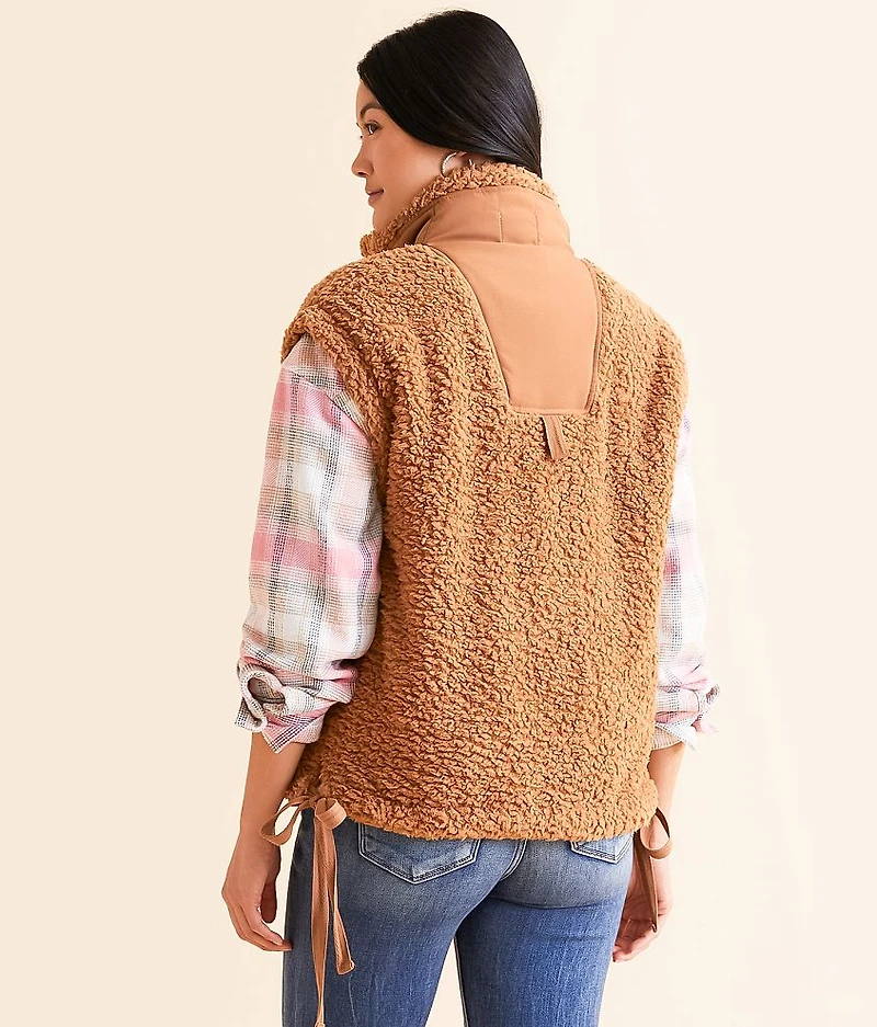 Oversized Sherpa Vest