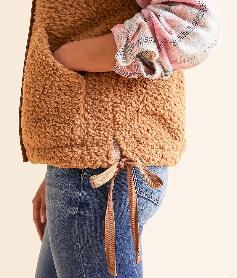 Oversized Sherpa Vest