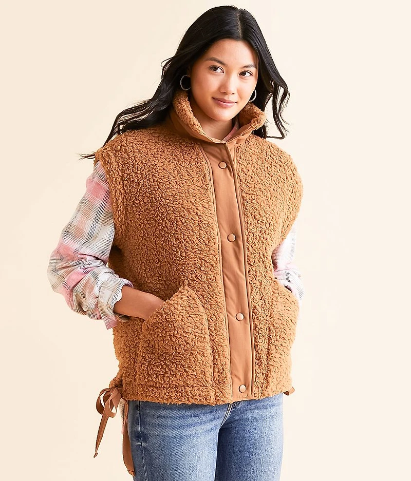 Oversized Sherpa Vest