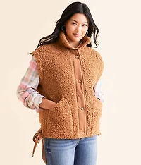 Oversized Sherpa Vest